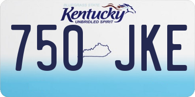 KY license plate 750JKE