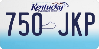 KY license plate 750JKP