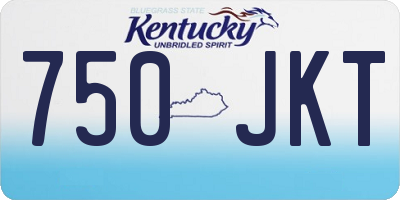 KY license plate 750JKT