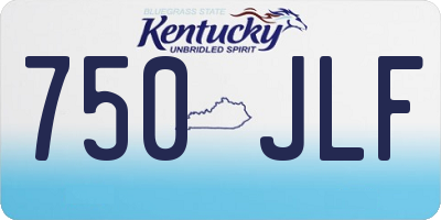 KY license plate 750JLF