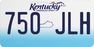 KY license plate 750JLH