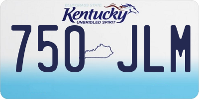 KY license plate 750JLM