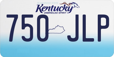 KY license plate 750JLP