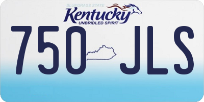 KY license plate 750JLS