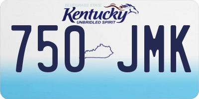 KY license plate 750JMK