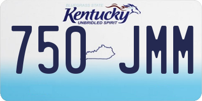 KY license plate 750JMM