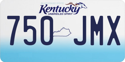 KY license plate 750JMX
