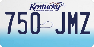 KY license plate 750JMZ