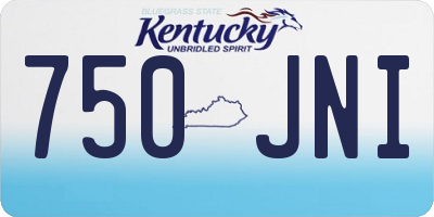 KY license plate 750JNI
