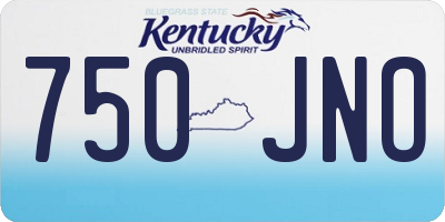 KY license plate 750JNO