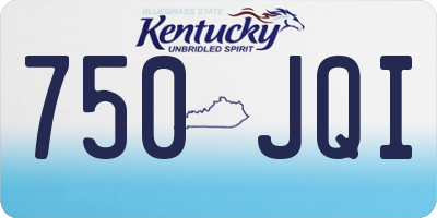 KY license plate 750JQI