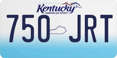 KY license plate 750JRT