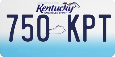 KY license plate 750KPT