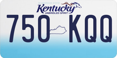 KY license plate 750KQQ
