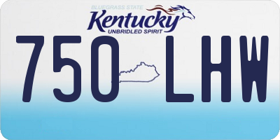 KY license plate 750LHW