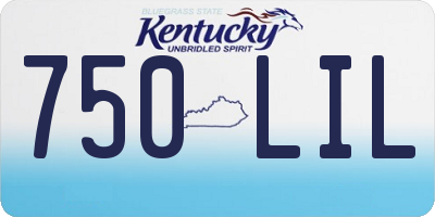 KY license plate 750LIL