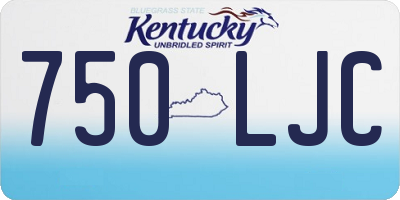 KY license plate 750LJC