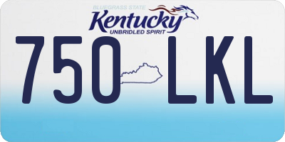 KY license plate 750LKL