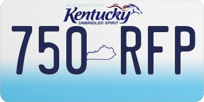 KY license plate 750RFP