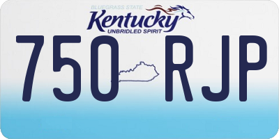 KY license plate 750RJP