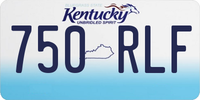 KY license plate 750RLF
