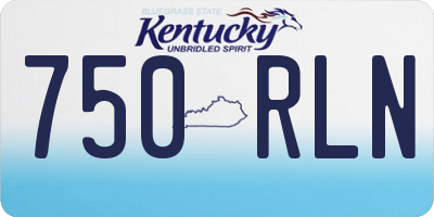 KY license plate 750RLN