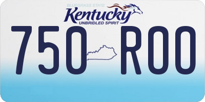 KY license plate 750ROO