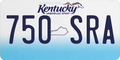 KY license plate 750SRA