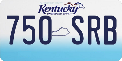 KY license plate 750SRB