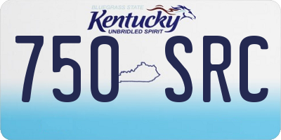 KY license plate 750SRC