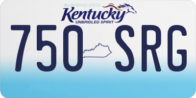 KY license plate 750SRG