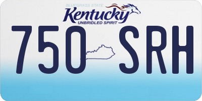 KY license plate 750SRH