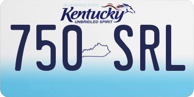 KY license plate 750SRL
