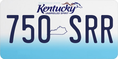 KY license plate 750SRR
