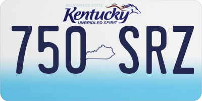 KY license plate 750SRZ