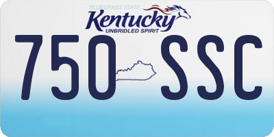KY license plate 750SSC