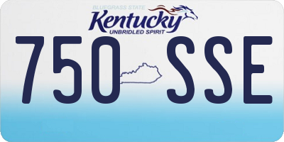 KY license plate 750SSE