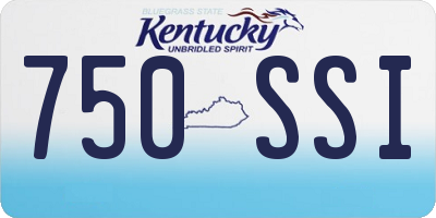 KY license plate 750SSI