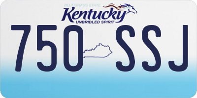 KY license plate 750SSJ
