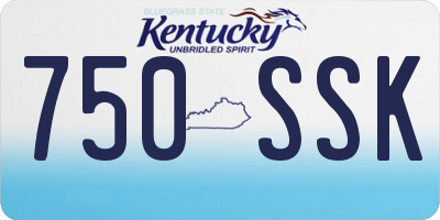 KY license plate 750SSK