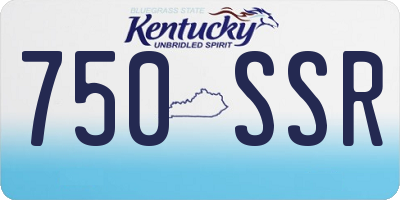 KY license plate 750SSR
