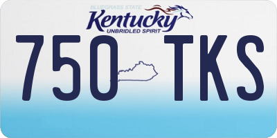 KY license plate 750TKS