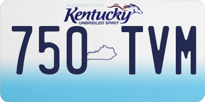 KY license plate 750TVM