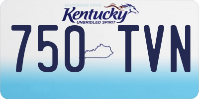 KY license plate 750TVN