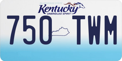 KY license plate 750TWM