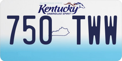 KY license plate 750TWW
