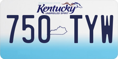 KY license plate 750TYW