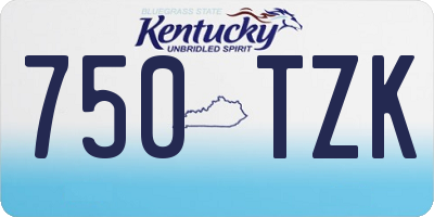 KY license plate 750TZK