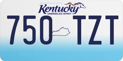 KY license plate 750TZT