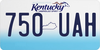 KY license plate 750UAH